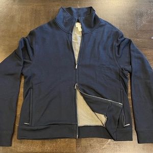 NWOT Armani Zip-Up Sweater